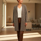 Alpaca Jacquard Coat Granite Gray Tone