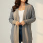 Alpaca Oversized Cardigan – Jersey Stitch V-Neck