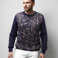 Alpaca Labyrinth V-Neck Sweater Men