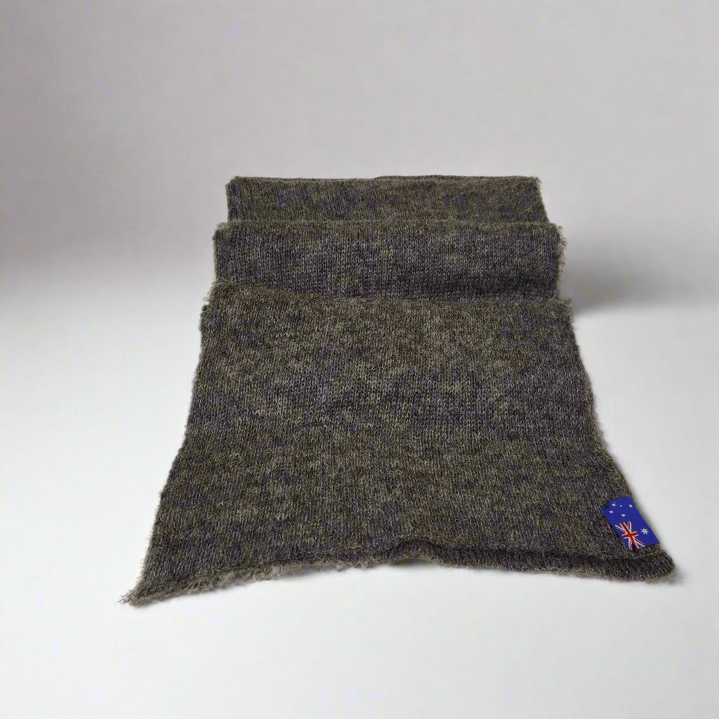 Extra Smooth Alpaca Mohair Scarf, Natural Colors