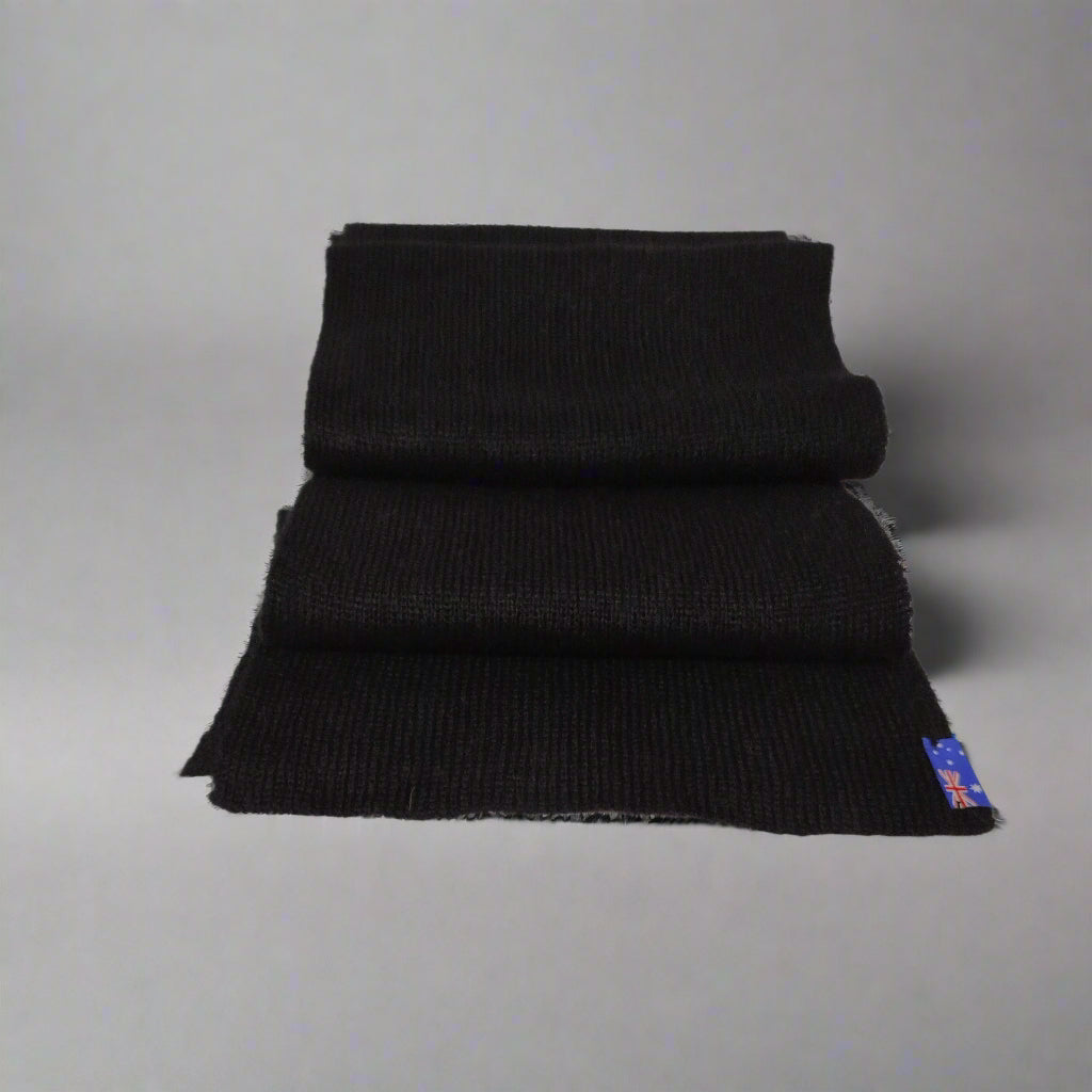 Extra Smooth Alpaca Mohair Scarf, Black