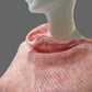Alpaca Fresh Knit Poncho Jersey Open Pattern, Gold Pink