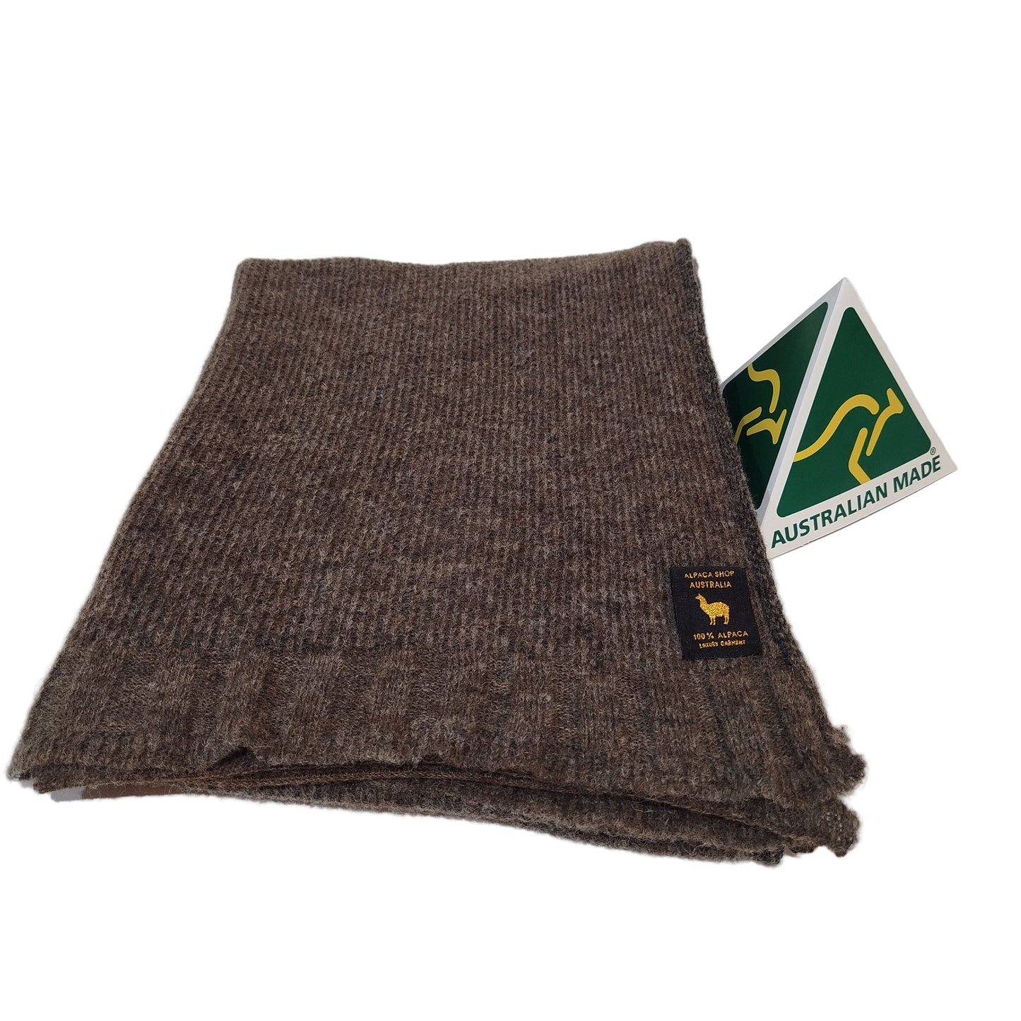 Alpaca Unisex Shawl-Scarf Extra Soft Earth Tone