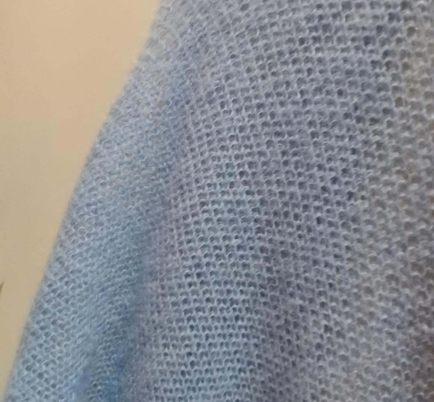 Alpaca Mohair Light Cape Spring Sky Blue
