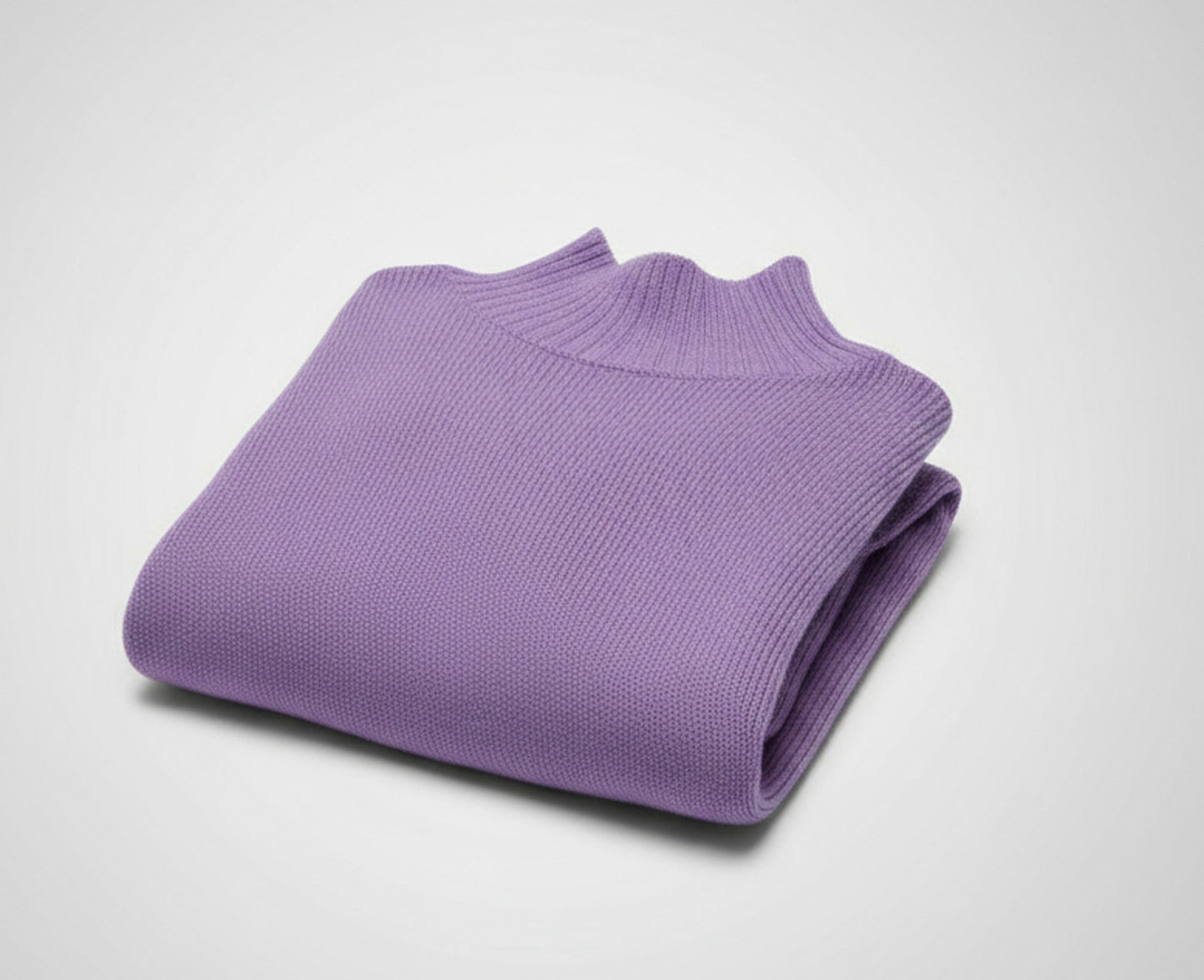 Baby Alpaca Pullover Turtleneck Sky Blue, Lilac