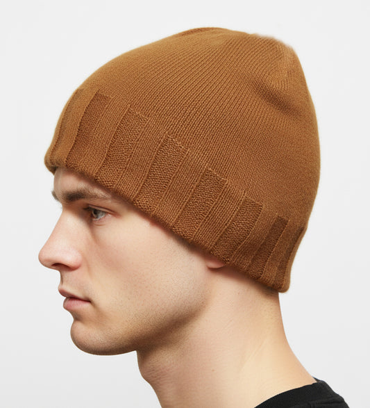 Extra Smooth Alpaca Mohair Beanie Camel Tone