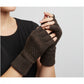Alpaca Jacquard Half-Finger Gloves