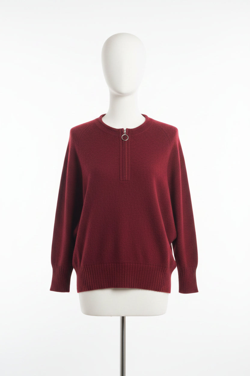 Alpaca Bat Sweater Cherry