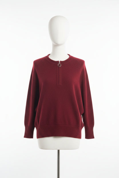 Alpaca Bat Sweater Cherry