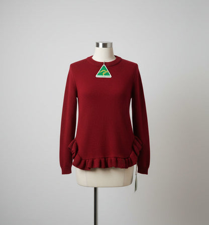 Alpaca Fluffy  Sweater wave -  Round Neckline