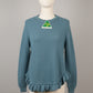 Alpaca Fluffy  Sweater wave -  Round Neckline