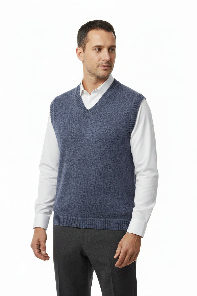 Alpaca Classic V-Neck Vest Men
