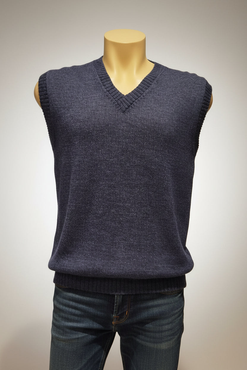 Alpaca Classic V-Neck Vest Men