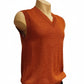 Men's Alpaca Classic V-Neck Vest Terracotta