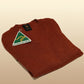 Men's Alpaca Classic V-Neck Vest Terracotta