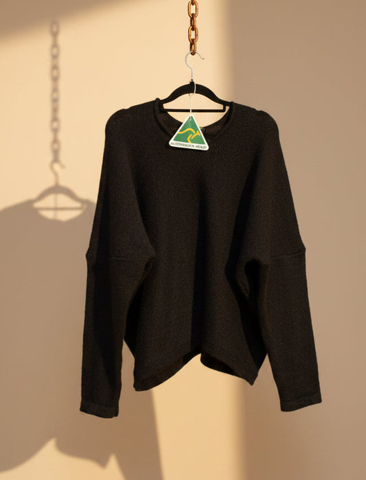 Alpaca Mohair Pullover Black