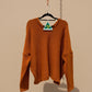 Alpaca Mohair Pullover Orange | Extra soft thick
