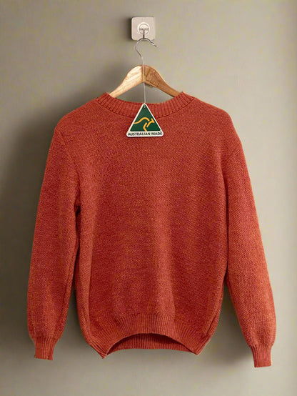 Alpaca Round Neckline Jacquard Pattern