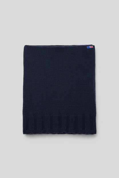 Extra Smooth Alpaca Mohair Neck-warmer Navy Blue