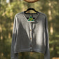 Alpaca  Cardigan Classy Jersey Roll Up Neckline