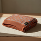 Australian Alpaca  Blanket European-Look Wrap Throw Terracotta/Gray