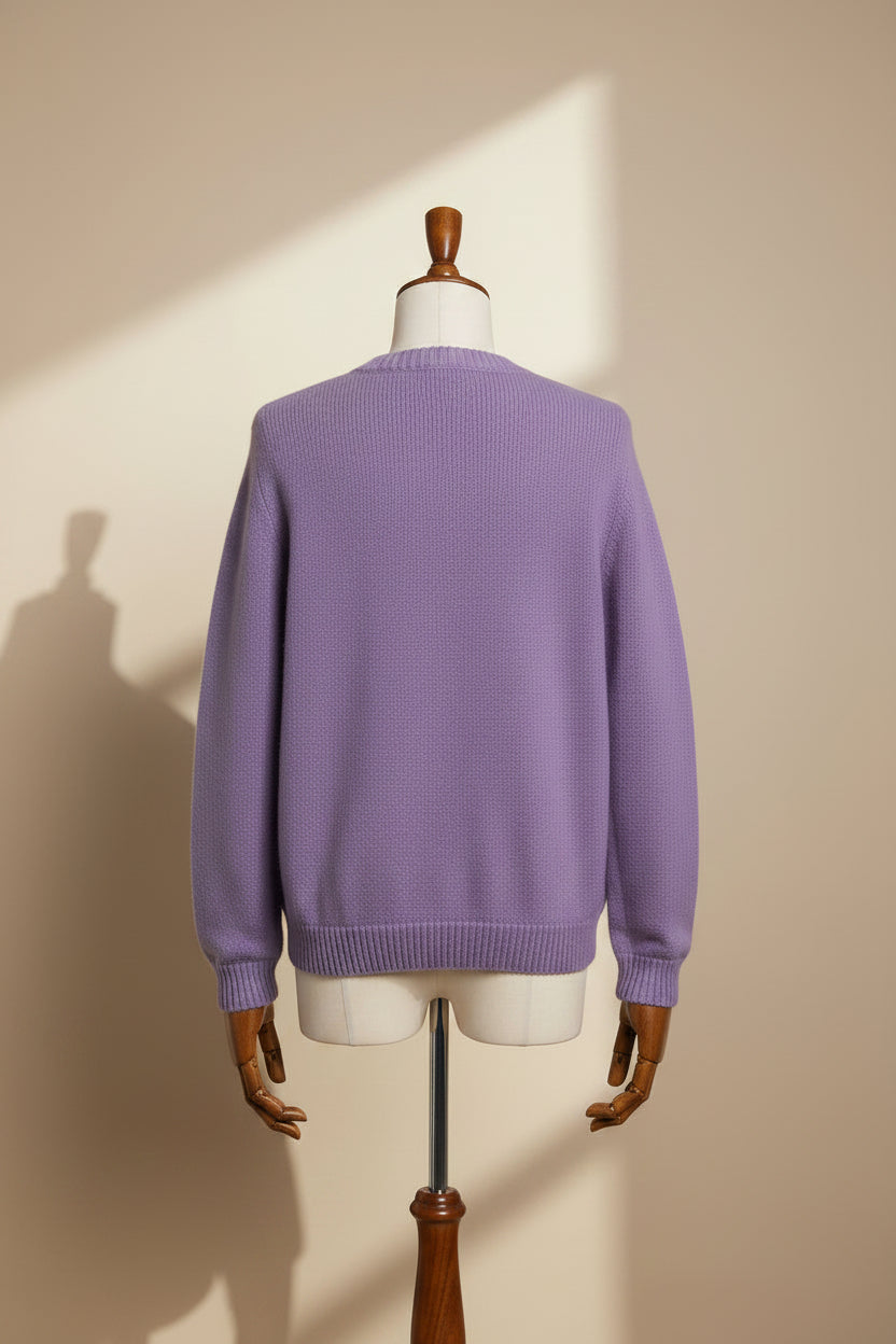 Baby alpaca Lilac Boronia Sweater | Extra soft