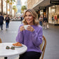 Baby alpaca Lilac Boronia Sweater | Extra soft