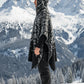 Australian Alpaca Thick Poncho Hooded, CAMO SNOWY