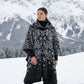 Australian Alpaca Thick Poncho Hooded, CAMO SNOWY