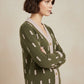 Alpaca Intarsia Cardigan