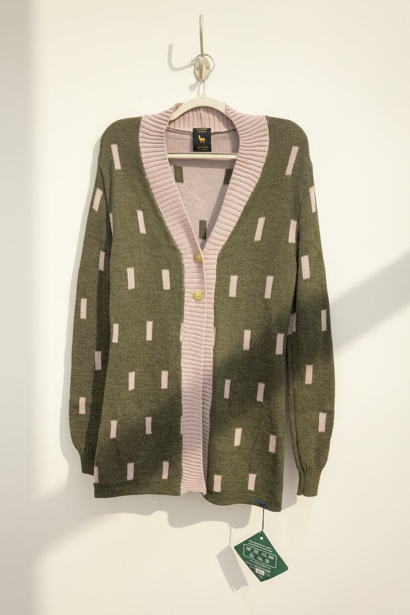 Alpaca Intarsia Cardigan