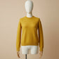 Baby Alpaca Golden Wattle Sweater Round Neckline | Extra soft