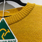 Baby Alpaca Golden Wattle Sweater Round Neckline | Extra soft