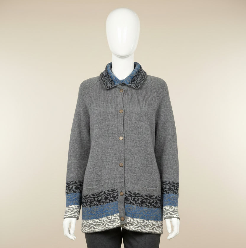 Alpaca Design Sweater Gray