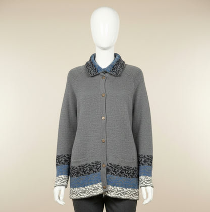 Alpaca Design Sweater Gray