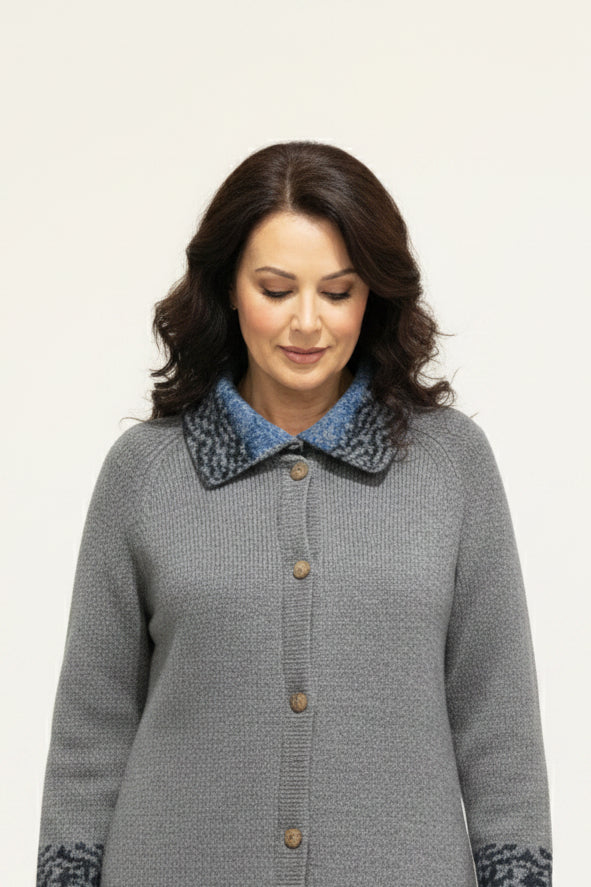 Alpaca Design Sweater Gray
