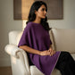 Alpaca Symmetrical Extra Smooth Poncho Purple Haze
