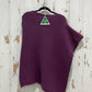 Alpaca Symmetrical Extra Smooth Poncho Purple Haze