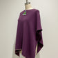 Alpaca Symmetrical Extra Smooth Poncho Purple Haze