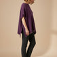 Alpaca Symmetrical Extra Smooth Poncho Purple Haze