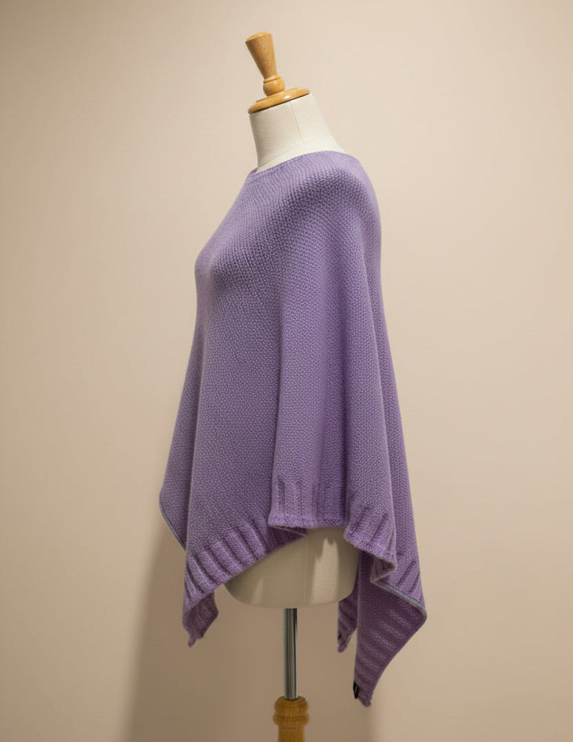 Alpaca Extra Smooth Poncho – Hovea Bloom