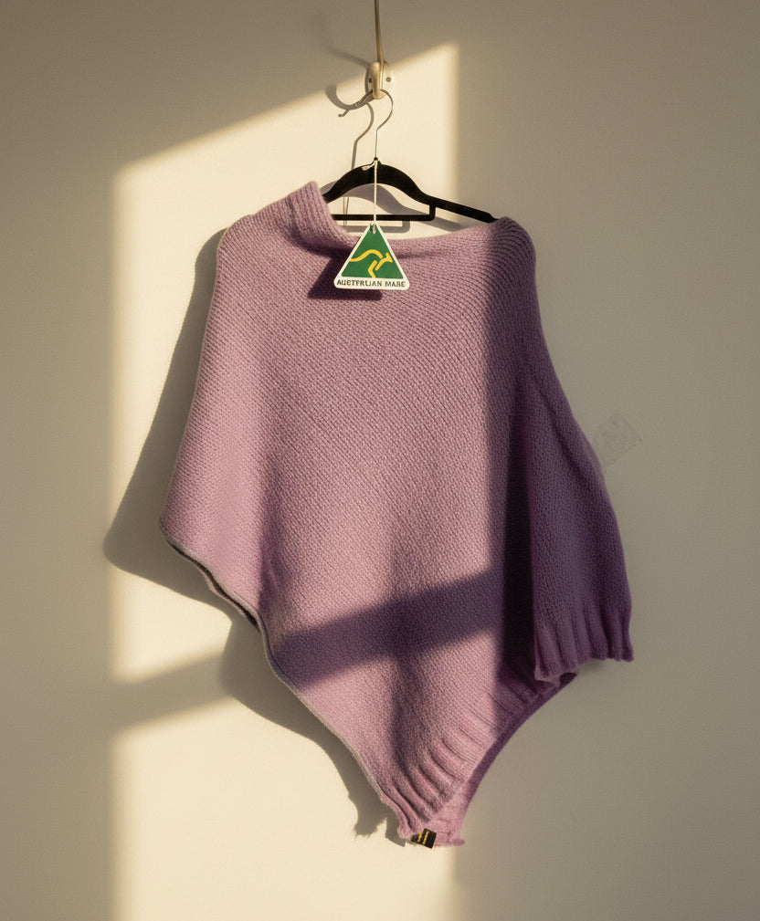Alpaca Extra Smooth Poncho – Hovea Bloom