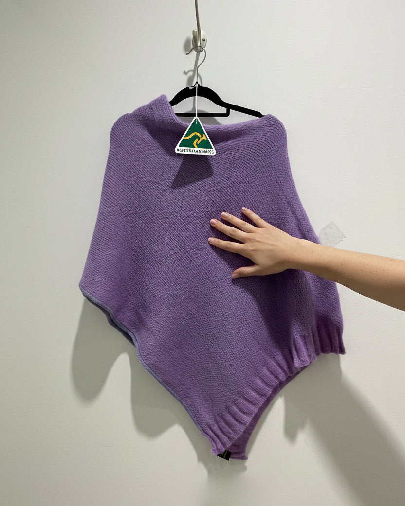 Alpaca Extra Smooth Poncho – Hovea Bloom