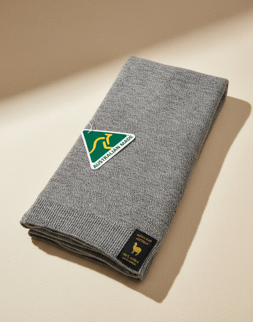 Alpaca Pure Wool Wrap Scarf –  Australian Made