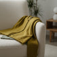 Alpaca  Cardigan Classy Jersey Roll Up Neckline, Mustard