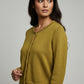 Alpaca  Cardigan Classy Jersey Roll Up Neckline, Mustard