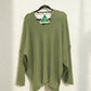 Alpaca Mohair Pullover Sweater Green Melange