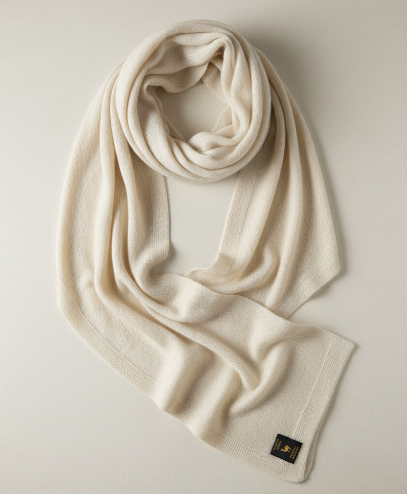 Baby Alpaca Shawl-Scarf Flannel Flower | Extra Soft & Light
