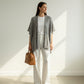 Baby Alpaca Light Cape in Natural Gray | Extra soft