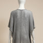 Baby Alpaca Light Cape in Natural Gray | Extra soft